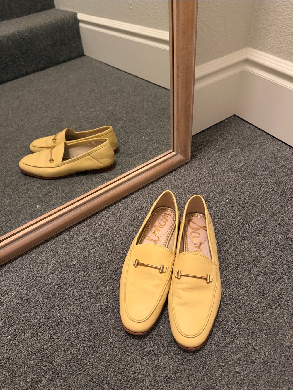 Sam Edelman Yellow Loafers
